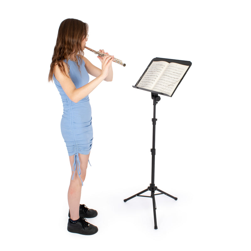 Musisca Folding Orchestral Music Stand With Carry Bag