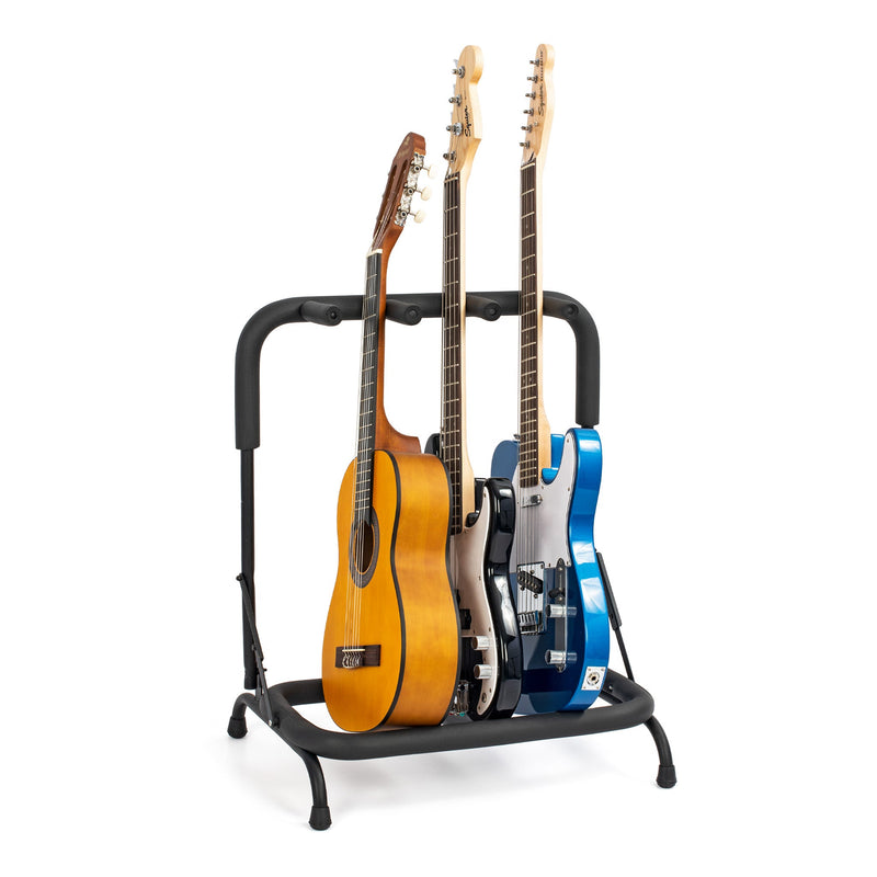 Musisca Folding Multi Guitar Stand For 3 Guitars - 3 Guitars