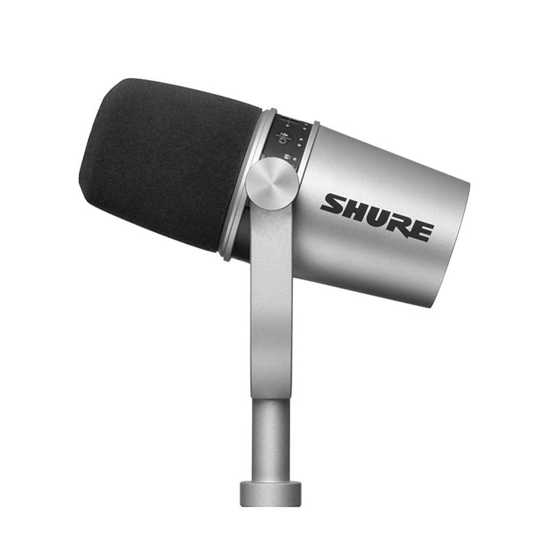 Shure MV7 podcast microphone - Silver