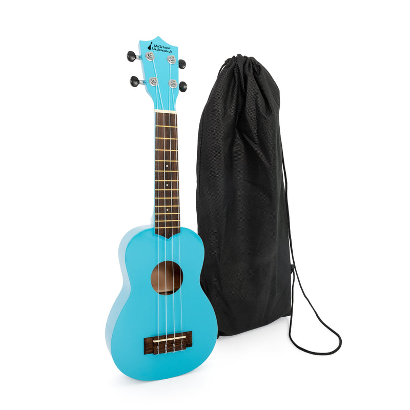 My School Ukulele soprano ukes carton of 12 - Mixed colours