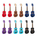 My School Ukulele soprano ukes carton of 12 - Mixed colours