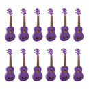 My School Ukulele soprano ukes carton of 12 - Purple