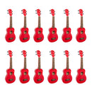 My School Ukulele soprano ukes carton of 12 - Red