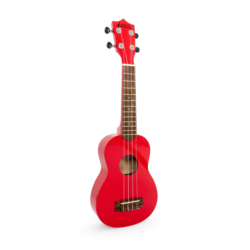 My School Ukulele soprano ukes carton of 12 - Red