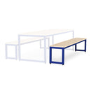 Monarch dining bench with maple top - Blue