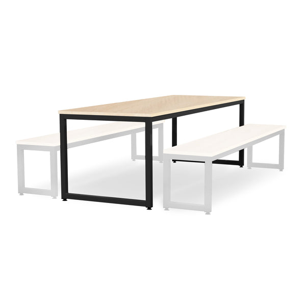 Monarch dining table with maple top - Dark grey / A1