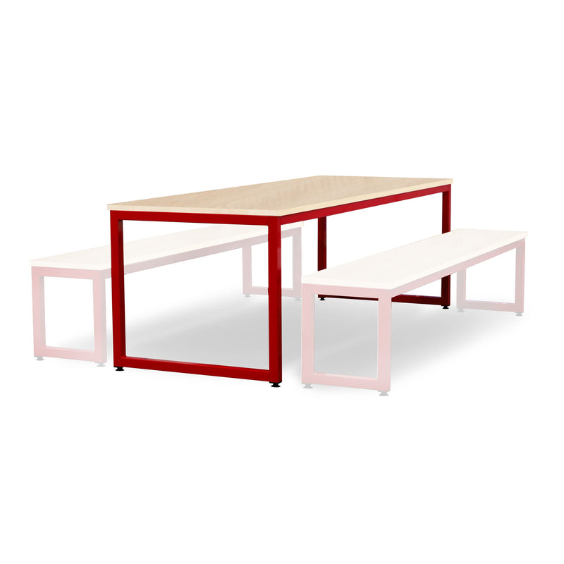 Monarch dining table with maple top - Red / A1
