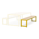 Monarch dining bench with maple top - Yellow