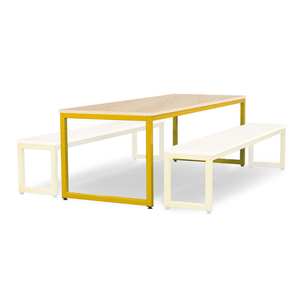 Monarch dining table with maple top - Yellow / A1
