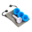 Jhorn Mouthpiece Set - White With Blue Trim