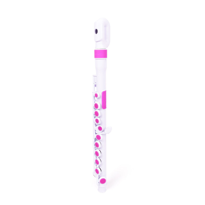 Nuvo N220 jFlute outfit - White with pink trim