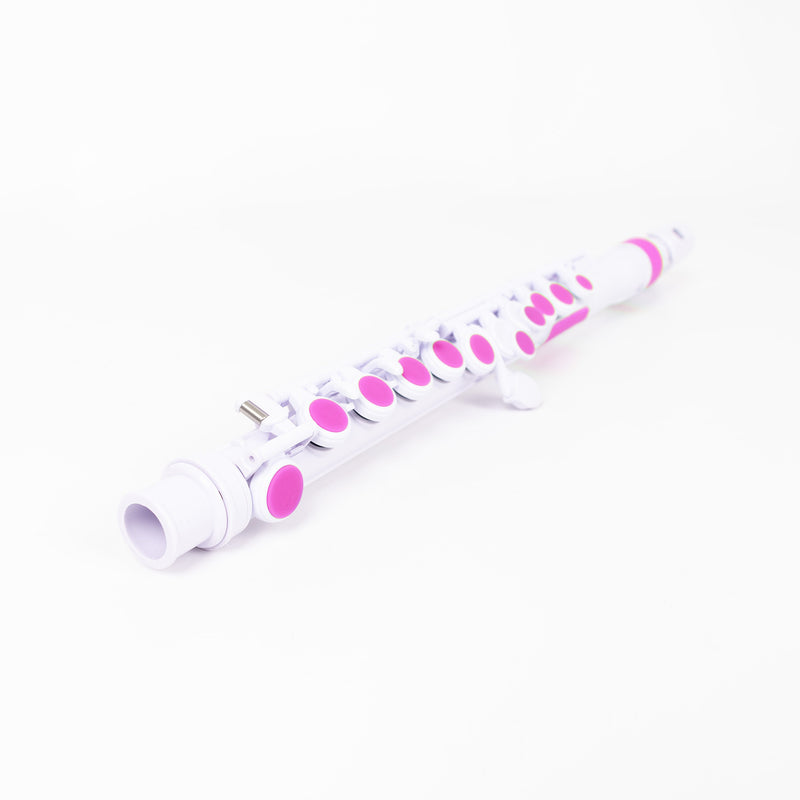 Nuvo N220 jFlute outfit - White with pink trim