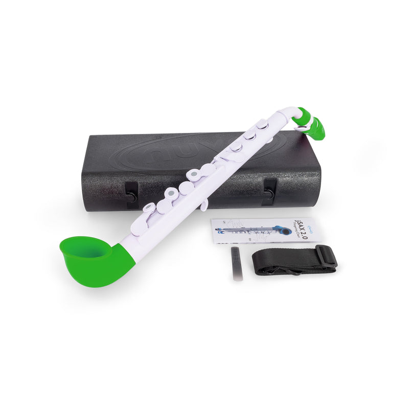Nuvo N520J jSax supplied with case - White with green trim