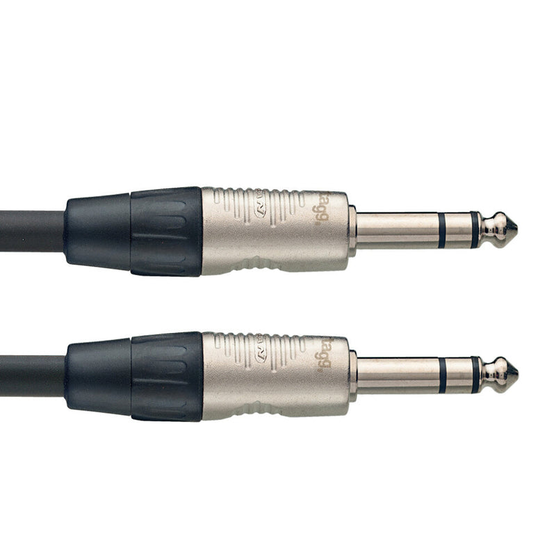 Stagg stereo large jack to jack instrument cable - 3m
