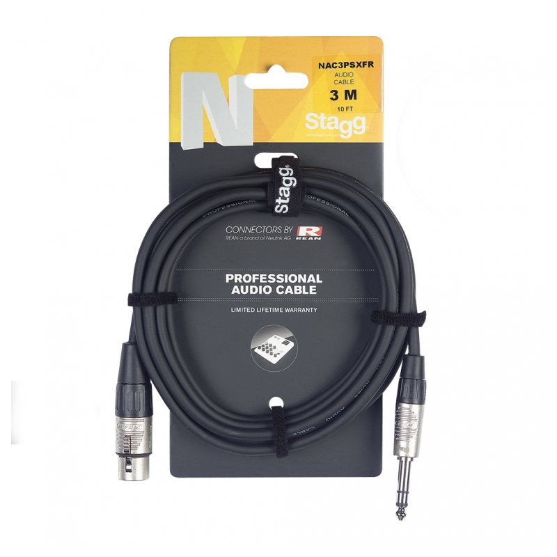 Stagg XLR-Jack microphone cable - 3m