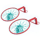 REGULATION NETBALL RING 16MM, RED, PAIR