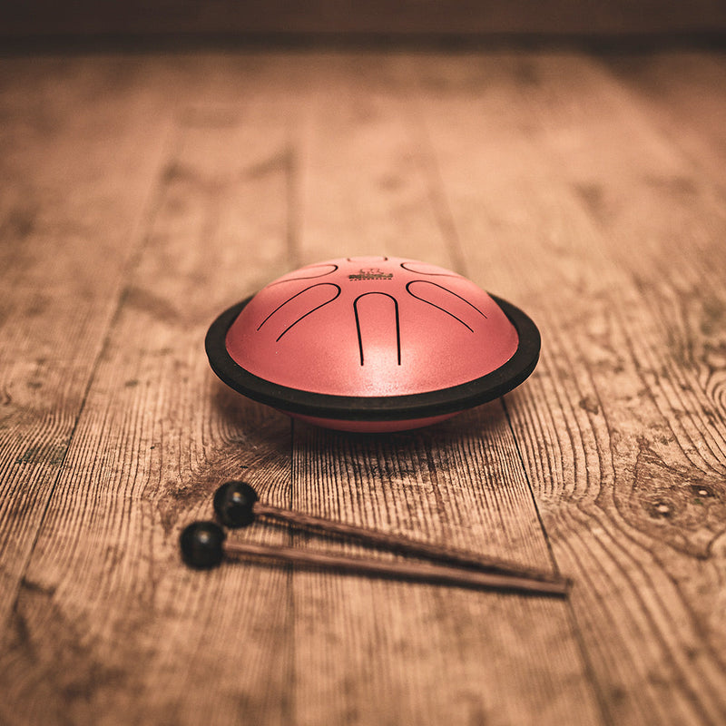 NINO Percussion Mini Melody Steel Tongue Drum - Red