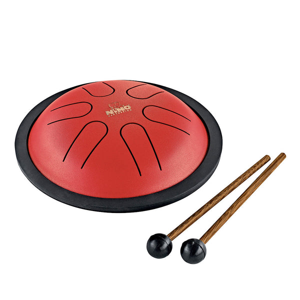 NINO Percussion Mini Melody Steel Tongue Drum - Red
