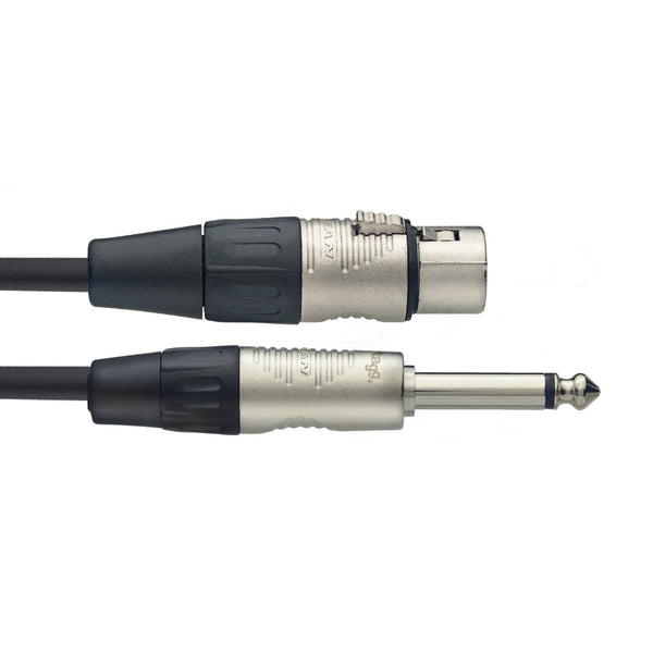 Stagg N-Series XLR to large jack microphone cable - 9m