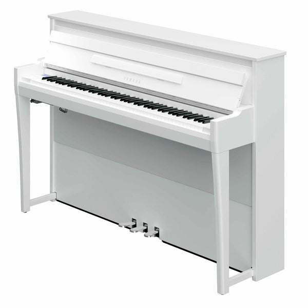Yamaha AvantGrand NU1XA hybrid upright piano - Polished White