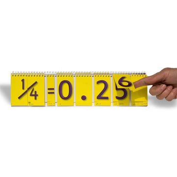 Numbers Up Fraction Decimals Percentages Flip Book