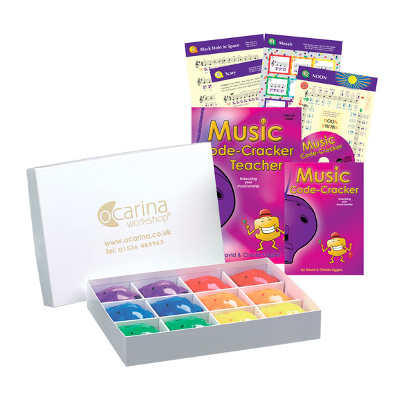 Ocarina Workshop Music Code-Cracker starter box with teacher book