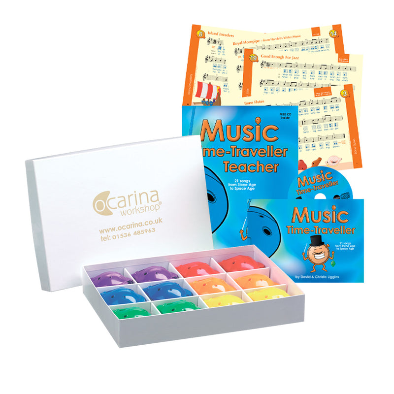 Ocarina Workshop Music Time-Traveller starter box with teacher book