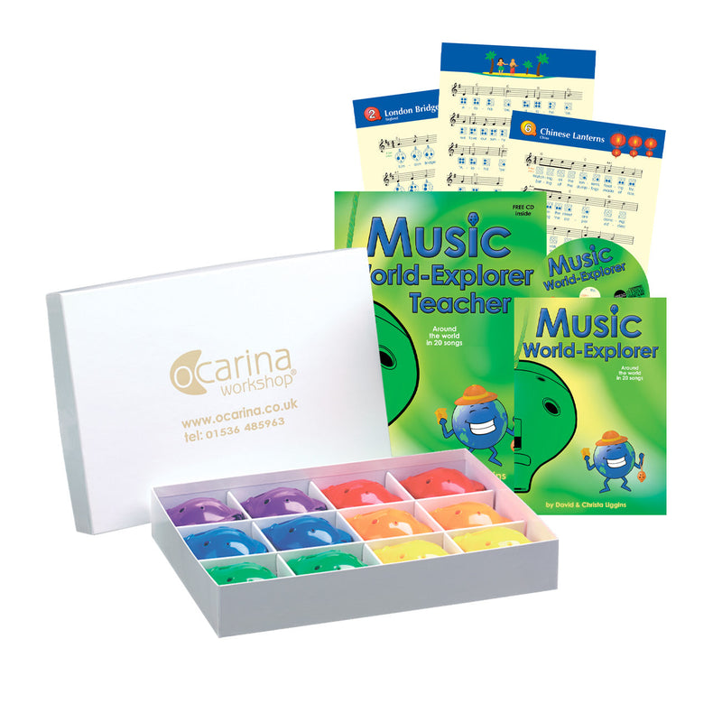 Ocarina Workshop Music World-Explorer starter box with teacher book