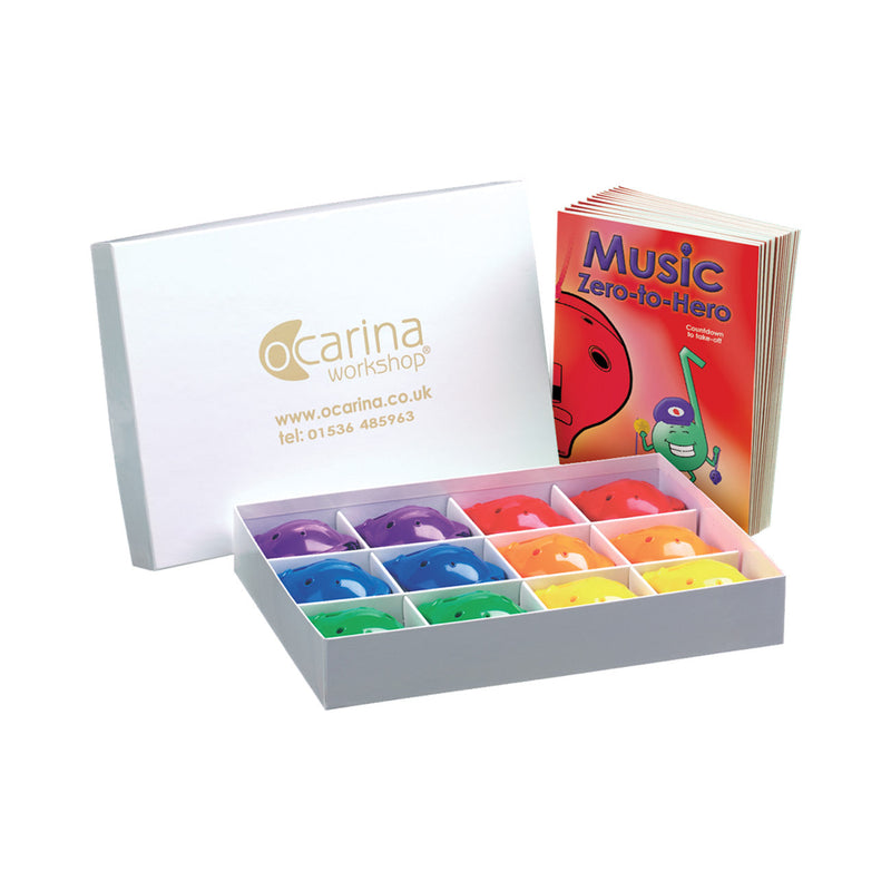 Ocarina Workshop Music Zero-to-Hero starter box with teacher book