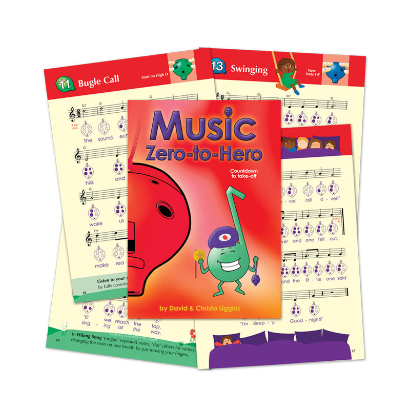 Ocarina Workshop Music Zero-to-Hero starter box with teacher book