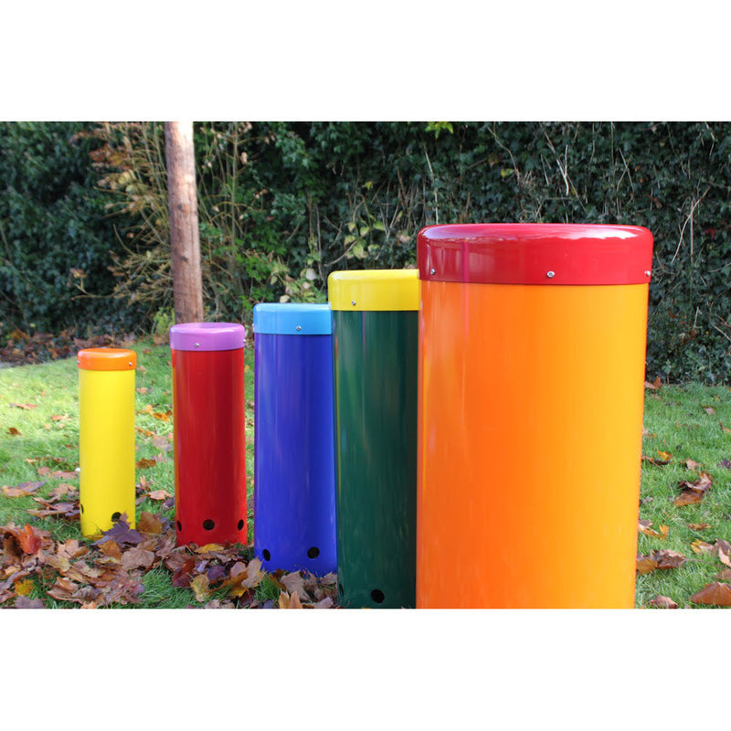 Percussion Play outdoor Rainbow Samba Drums Set of 5