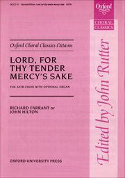Rutter Lord, for thy tender mercy's sake: Vocal score