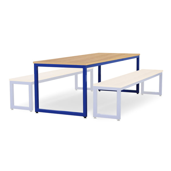 Monarch dining table with oak top - Blue / A1