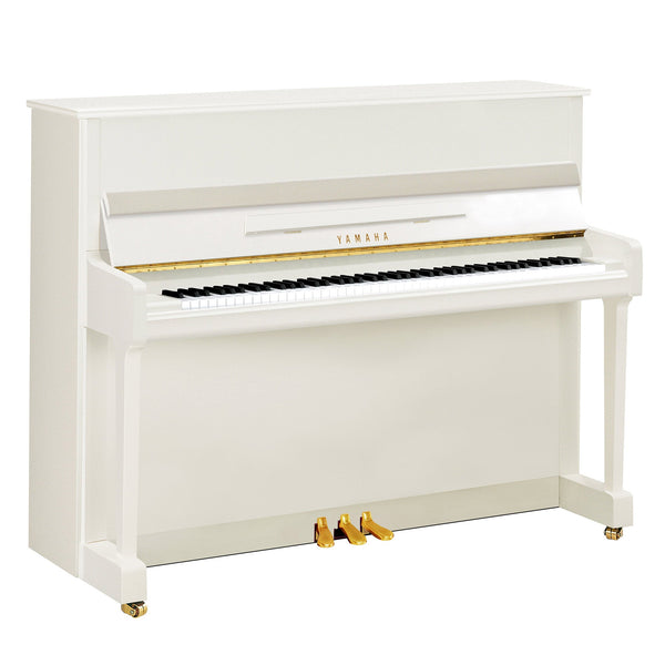 Yamaha P116 Upright Piano - Polished White