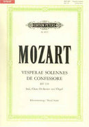 Vesperae solennes de Confessore K 339 vocal score