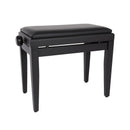 Stagg height adjustable piano stool- black with black vinyl seat