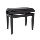 Stagg height adjustable piano stool- black with black vinyl seat