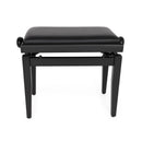 Stagg height adjustable piano stool- black with black vinyl seat