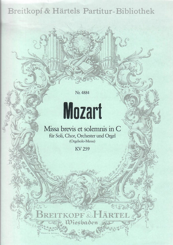 Missa brevis in C major K. 259 (Organ Solo Mass) - Full score only