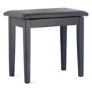 Stagg Fixed Height Piano Stool With Music Storage - Matt Black