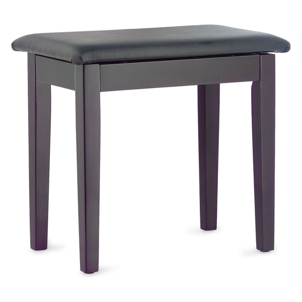 Stagg Fixed Height Piano Stool With Music Storage - Matt Rosewood