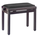 Stagg PBF39 Height adjustable piano stool - Matt rosewood, with black dralon seat