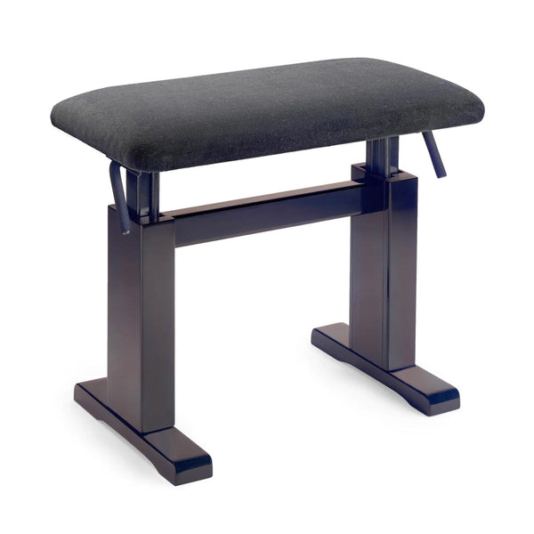 Stagg PBH780 hydraulic height adjustable piano stool - Black gloss, black velvet