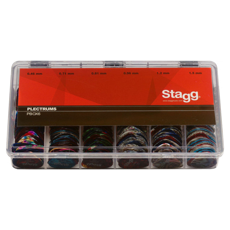 Stagg 600 plastic guitar picks in display box