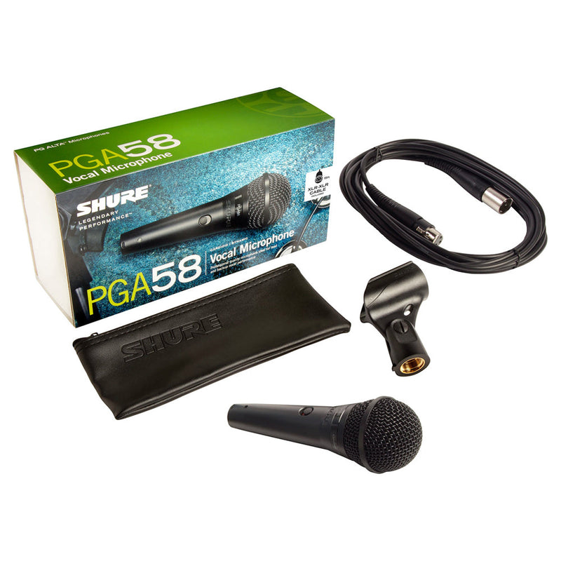 Shure Pga58 Alta Vocal Microphone - Xlr Female To Xlr Male