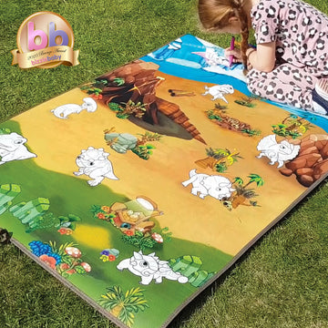 Colour and Wipe Dinosaur Play Mat (120x90cm)