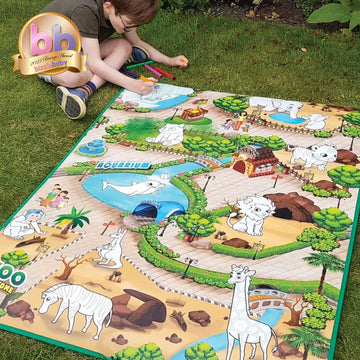 Colour and Wipe Zoo Play Mat (120x90cm)