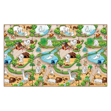 XL Colour and Wipe Zoo Play Mat (200x120cm)