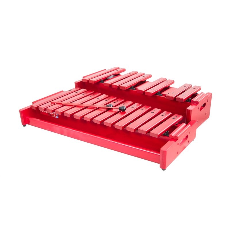 Percussion Plus Classic Red Box Soprano Xylophone Chromatic Half Only