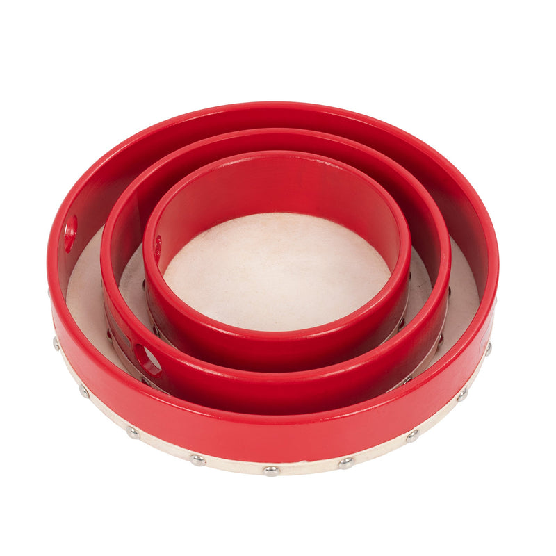 Percussion Plus Pp0345 Tambour Wood Shells 6", 8Â€ And 10Â€ Â€“ Pack Of 3